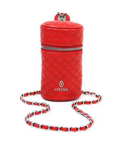 Half Moon Quilted Cylinder Shoulder Bag Vertigo