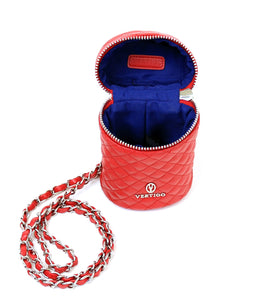 Half Moon Quilted Cylinder Shoulder Bag Vertigo