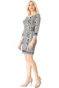 Propriety Logo Jacquard Sweater Dress Vertigo